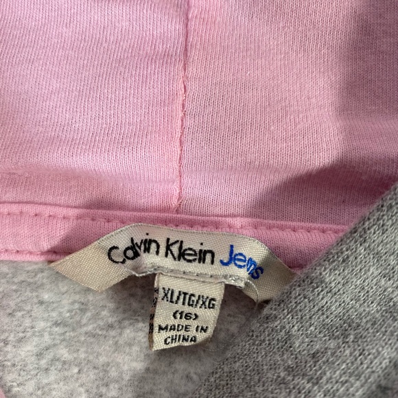 Calvin Klein Girls Sweatshirt with hoodie - Picture 4 of 6